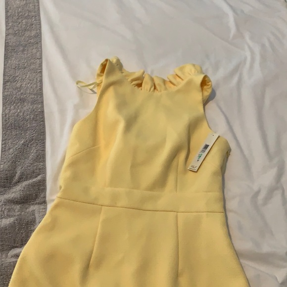 Eliza J light yellow dress